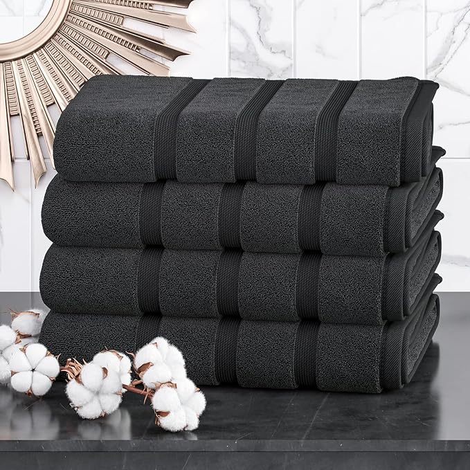 Luxury Towel Set 100% Cotton 4 Piece Bath Towel Set Bath Towel Bale 500 GSM.