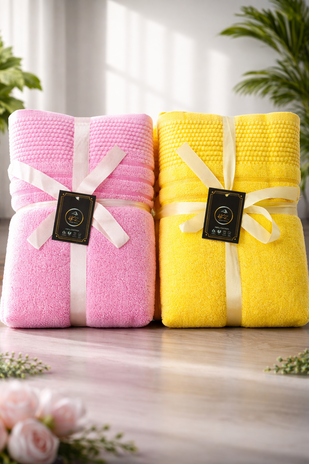Luxury 600 GSM Zero Twist Egyptian Cotton 3 Piece Bath Towel Set