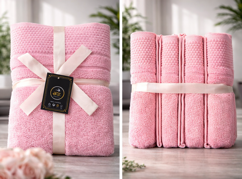 Luxury 600 GSM Zero Twist Egyptian Cotton 3 Piece Bath Towel Set