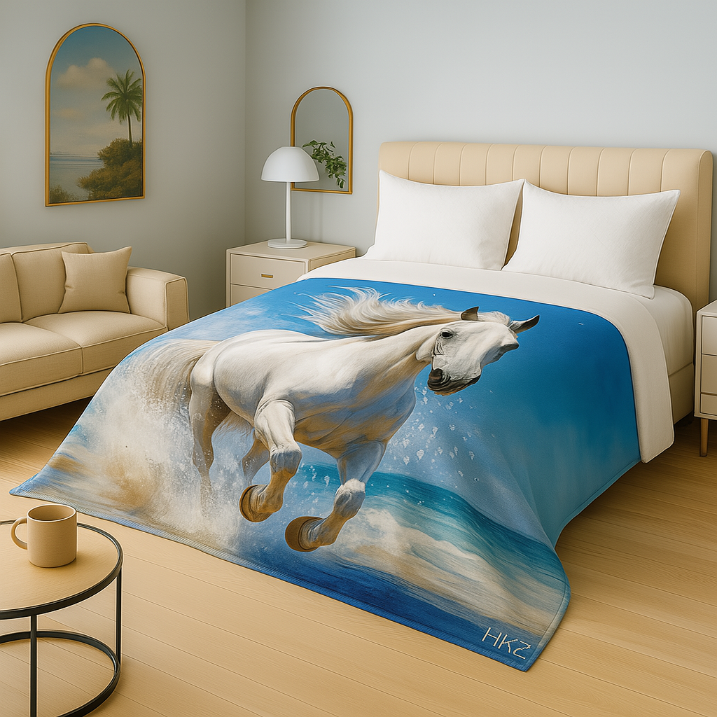 Luxury Digital Animal Print Mink FAUX FUR 2 ply Blanket Single size 160 x 210 cm