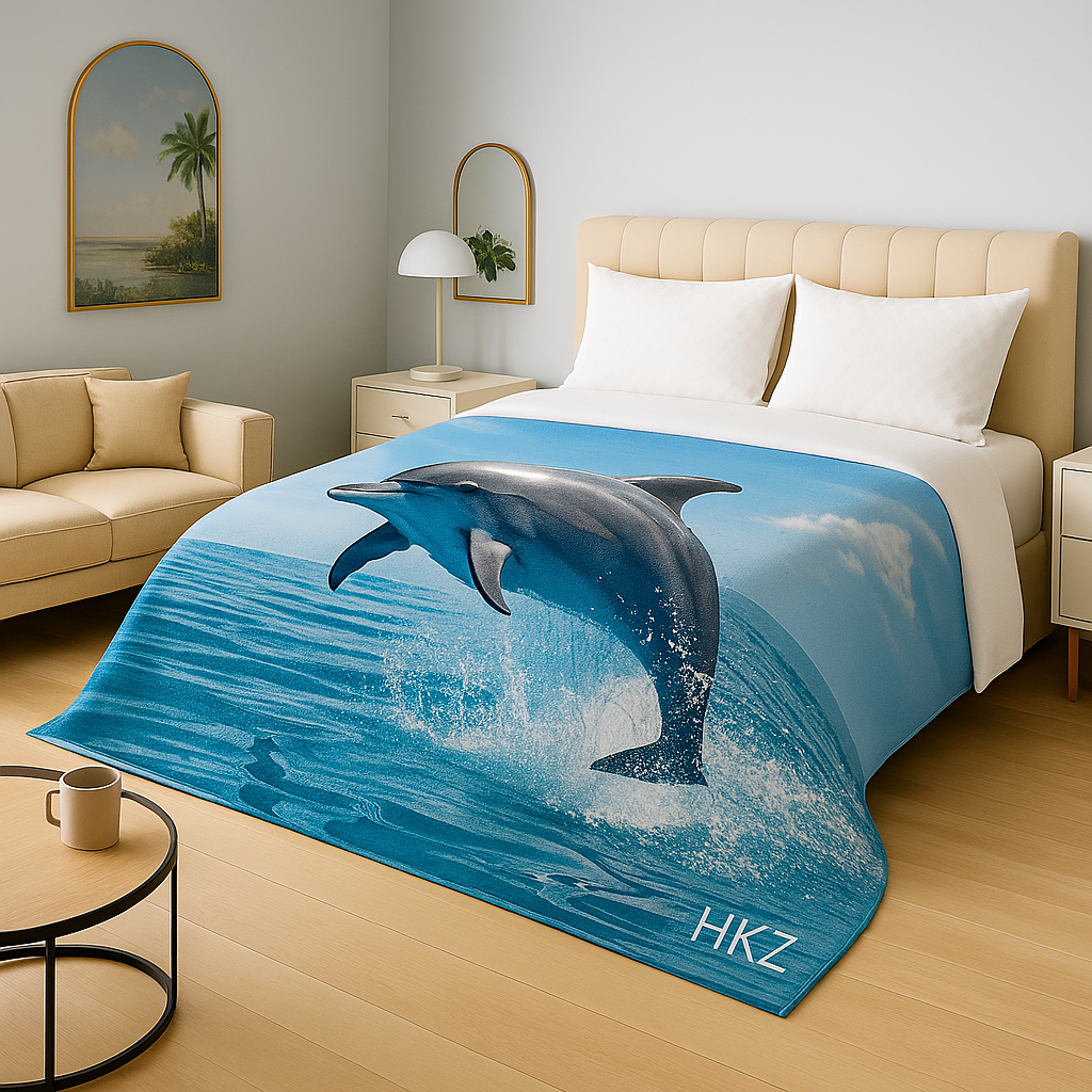 Luxury Digital Animal Print Mink FAUX FUR 2 ply Blanket Single size 160 x 210 cm