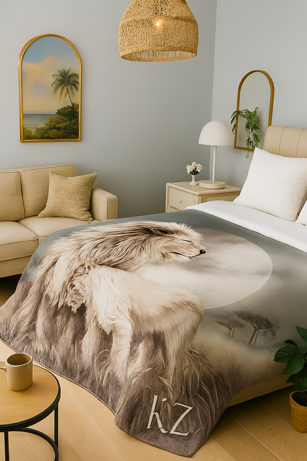 Luxury Digital Animal Print Mink FAUX FUR 2 ply Blanket Single size 160 x 210 cm