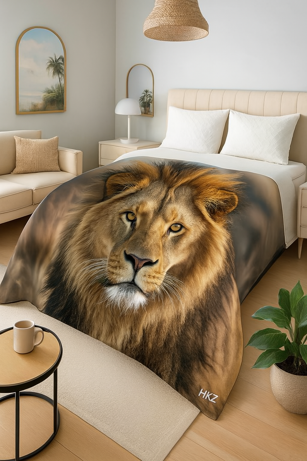 Luxury Digital Animal Print Mink FAUX FUR 2 ply Blanket Single size 160 x 210 cm