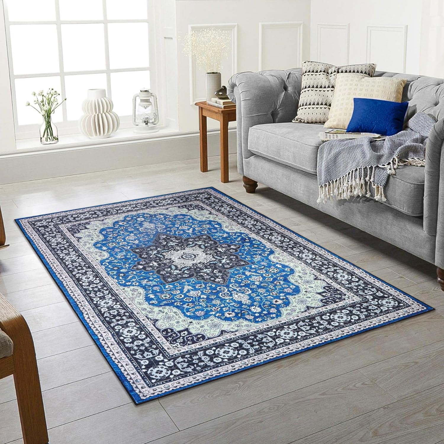 Flower Collection Rugs Small To Extra Large Living Room Floor Carpet Rugs