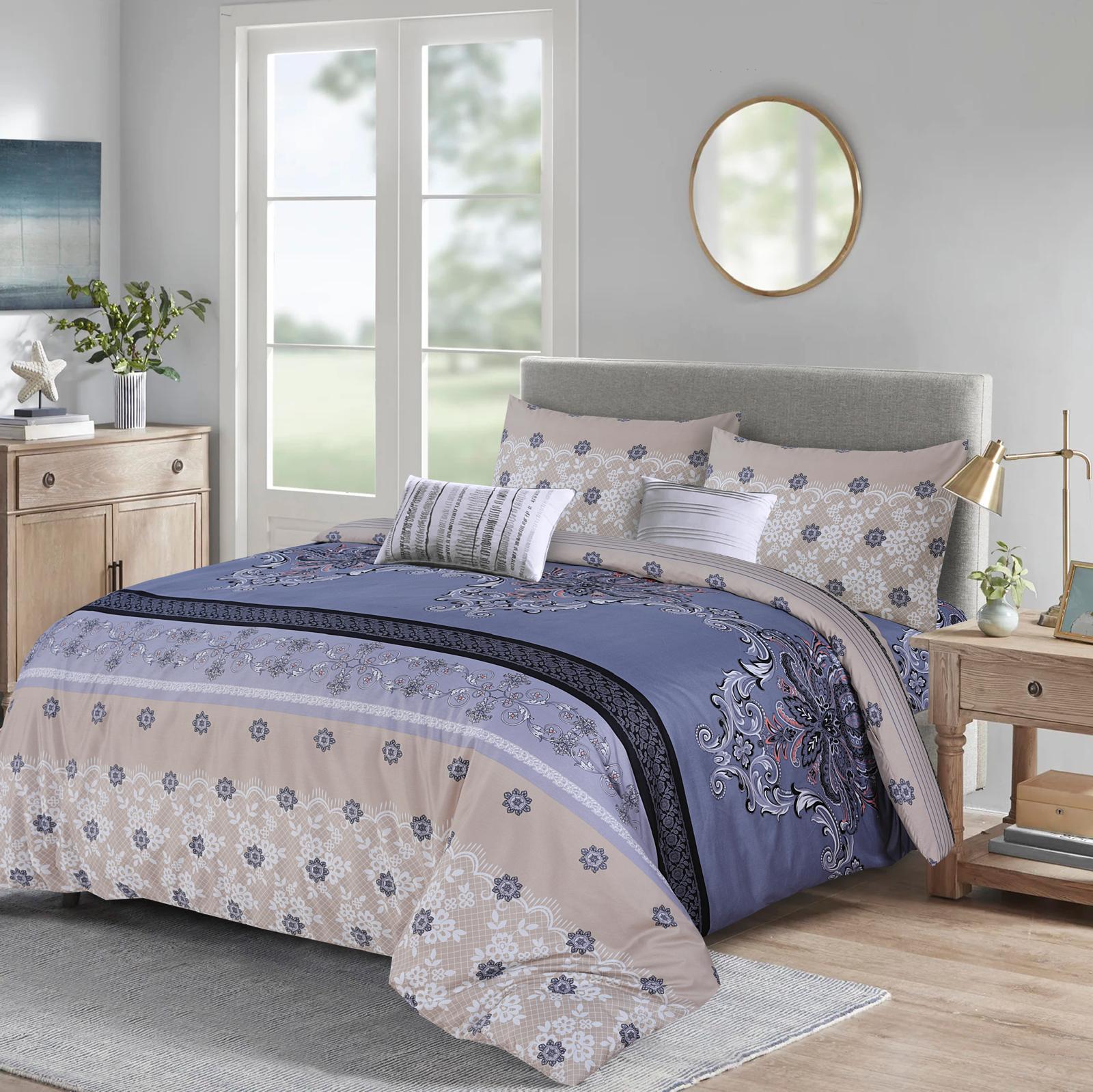 Duvet Cover set 4 piece Bedding Sets with fitted sheet & Pillowcases