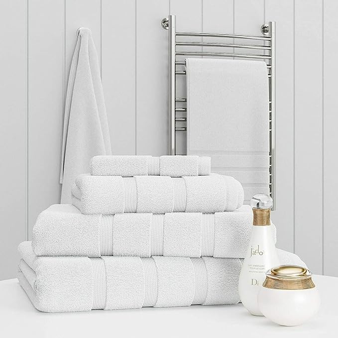 Premium 4 Piece Cotton Towel Bale – Ultra Soft, 500 GSM Luxury Bathroom Set
