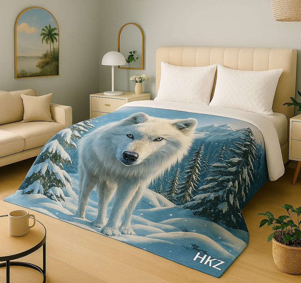 Luxury Digital Animal Print Mink FAUX FUR 2 ply Blanket Single size 160 x 210 cm