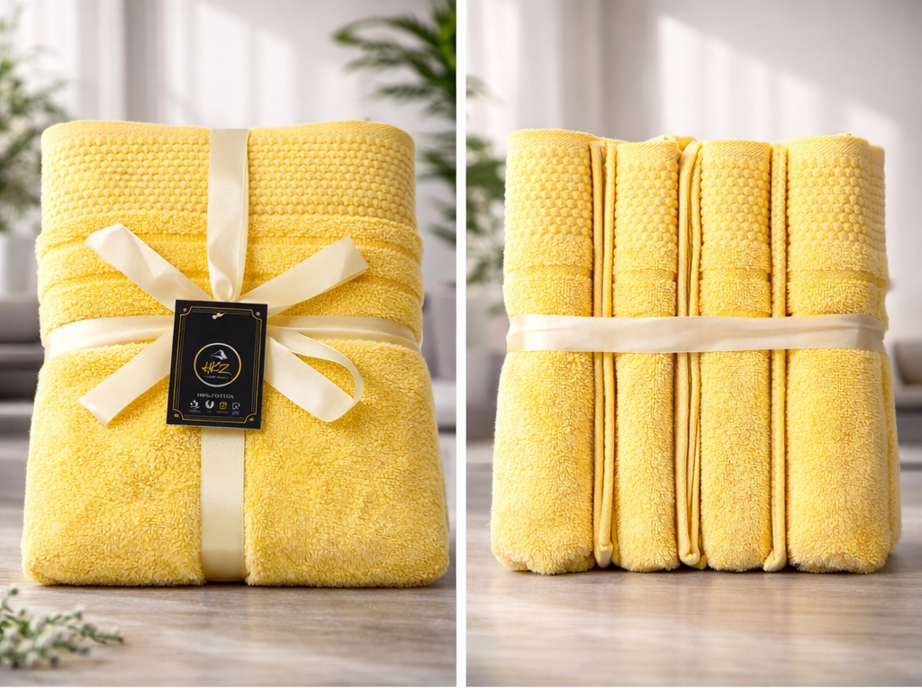 Luxury 600 GSM Zero Twist Egyptian Cotton 3 Piece Bath Towel Set